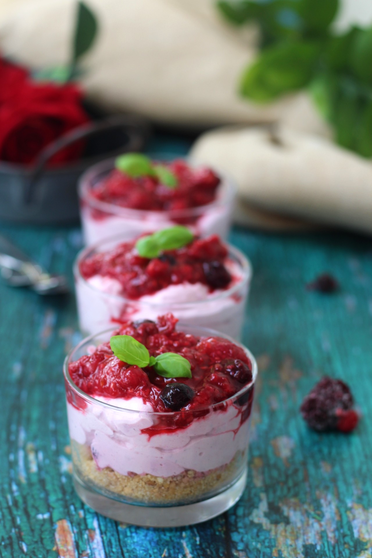 Mousse Di Yogurt Greco E Frutti Di Bosco Senza Uova Cibo Che Passione