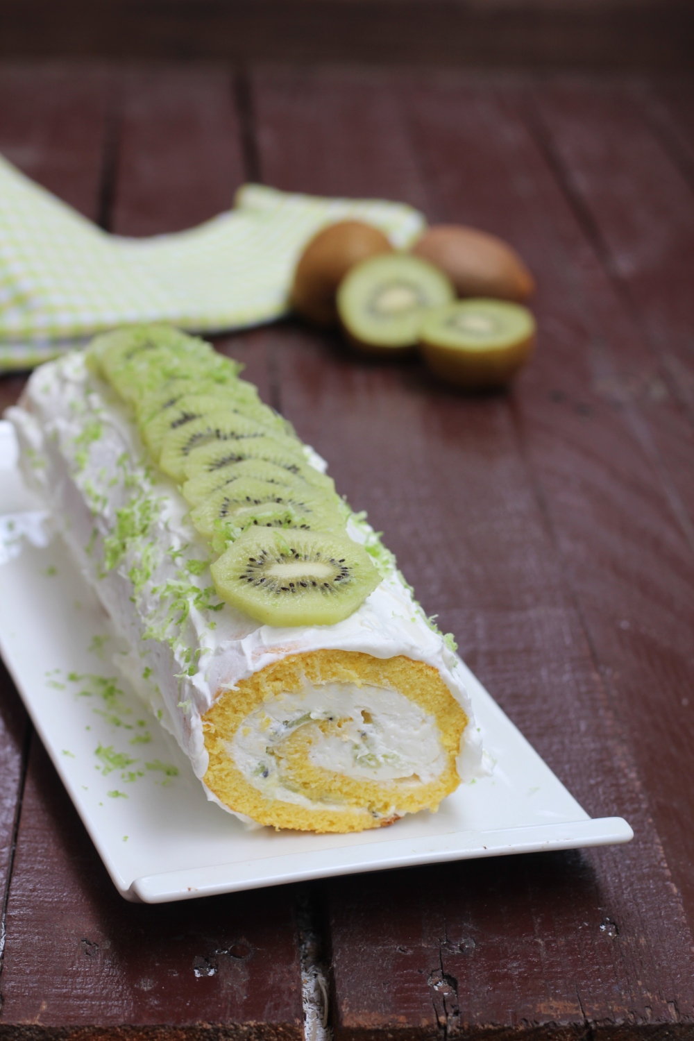 Rotolo dolce al kiwi - Cibo Che Passione