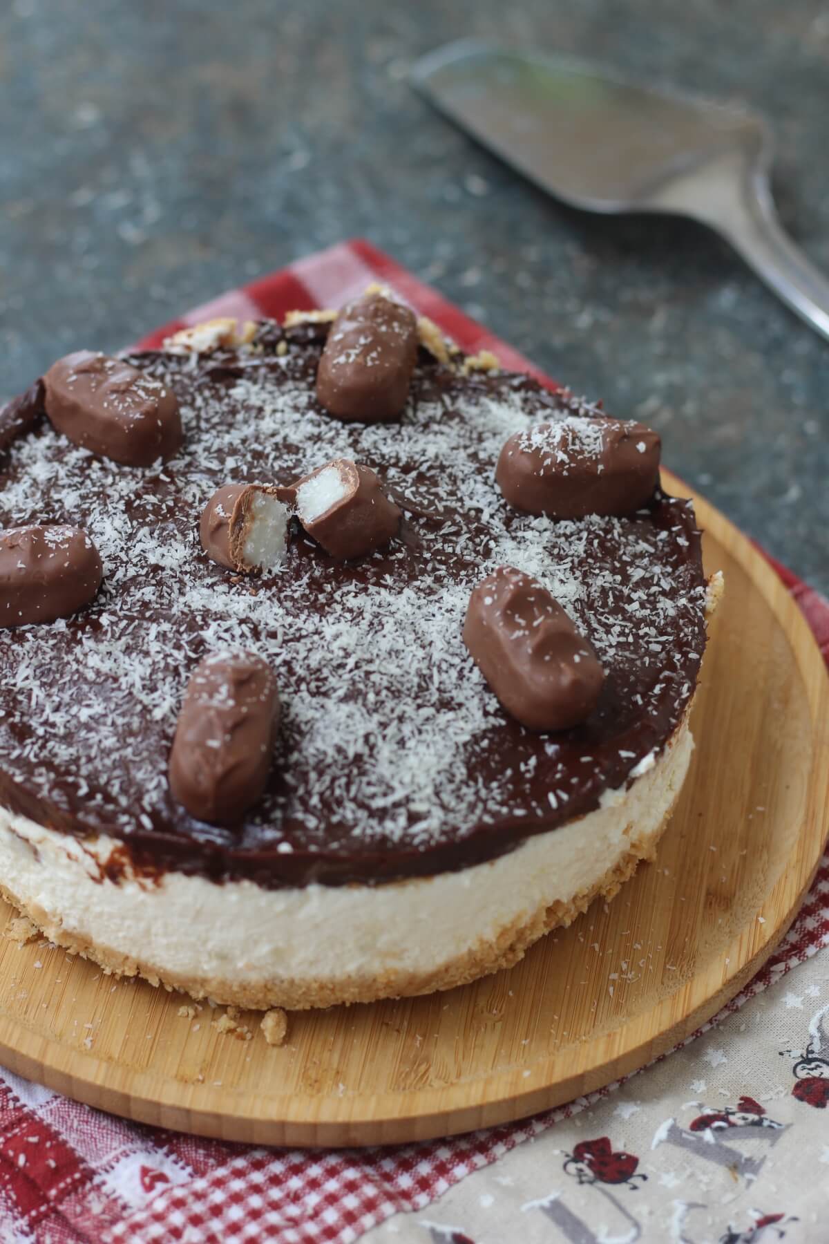 Cheesecake Bounty Torta Fredda Senza Cottura Al Cocco E Cioccolato Cibo Che Passione