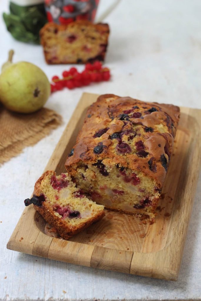 Plumcake Con Pere E Frutti Di Bosco Senza Burro Cibo Che Passione