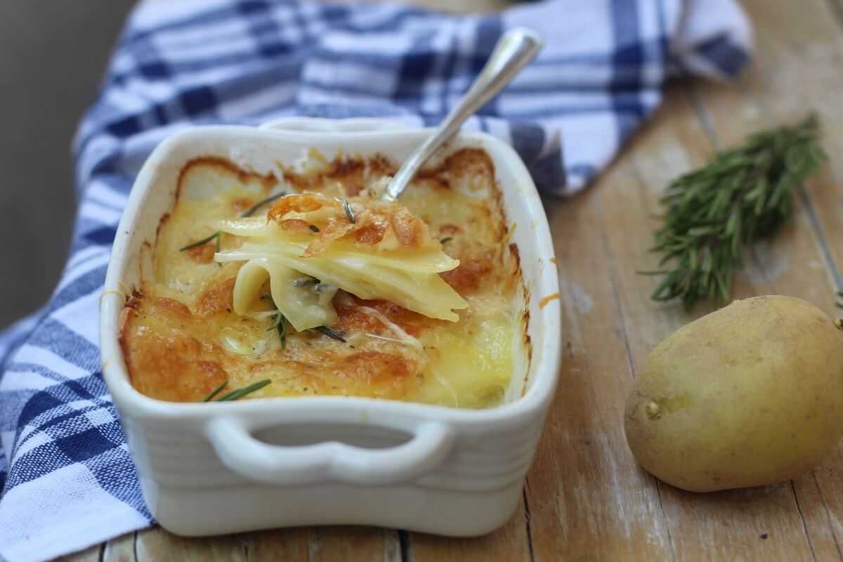 Parmigiana Di Patate A Crudo Contorno Vegetariano Cibo Che Passione