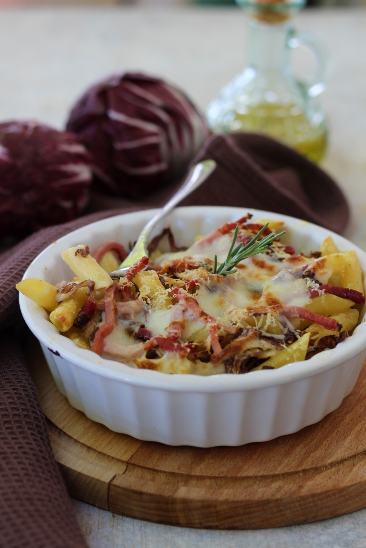 Pasta Al Forno Con Radicchio E Speck Cibo Che Passione