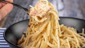 homemade carbonara